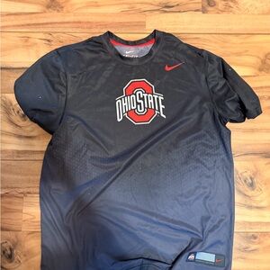 Nike Ohio State Black and Red Men's Tee